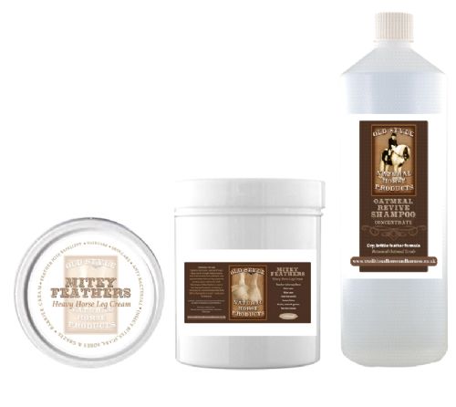 Mitey Feathers Cream & Oatmeal Shampoo Bundle